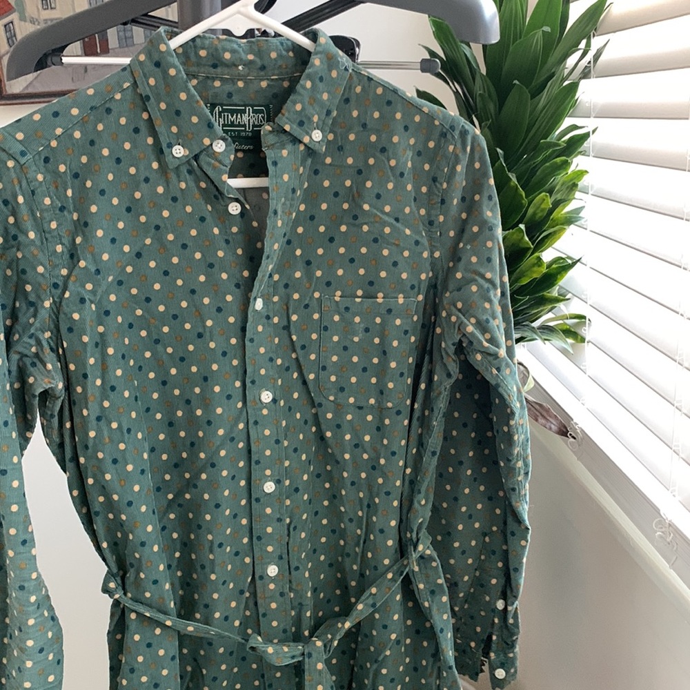 Gitman Bros dotted corduroy shirt dress - Picture 4 of 4